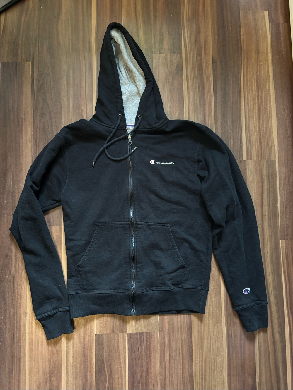 Champion Black Zip-Up Hoodie